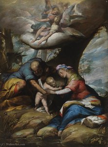 The Rest On The Flight Into Egypt — Giovanni Battista Crespi
