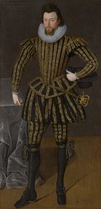 Portrait Of A Man, Probably Sir John Scott (1564–1616) — Robert Peake The Elder