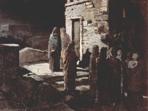 Christ And His Disciples Entered The Garden Of Gethsemane — Nikolai Ge