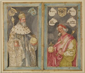 Los Emperadores Carlomagno Y Sigismundo — Albrecht Dürer