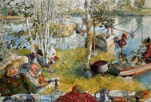 The Crab Fishing — Carl Larsson