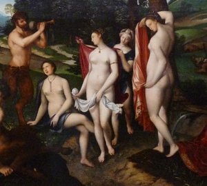 Le Bain De Diane Detalj — François Clouet