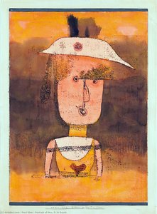 Portrait De Mme P. Au Sud — Paul Klee