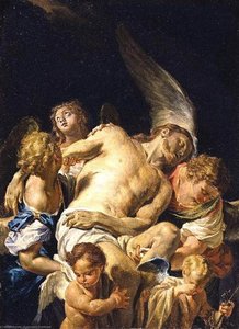 Dead Christ Supported By Angels — Francesco Trevisani