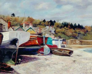 Moored Boats — Richard Ernst Eurich