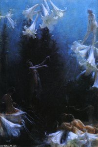 The Cobweb Cance — Charles Courtney Curran