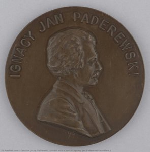 Medal With A Bust Of Ignacy Jan Paderewski\n\nview 1 — Czesław Jerzy Małkowski