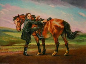 John Wesley (1703–1791), Mounting His Horse — Richard Gilmore Douglas