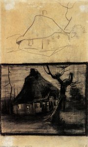 Two Studies Of A Cottage — Vincent Willem Van Gogh