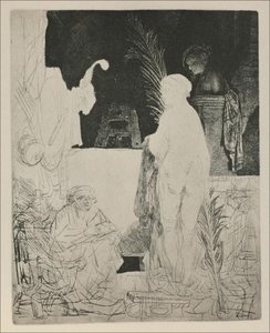 An Artist Drawing From A Model — Rembrandt Van Rijn