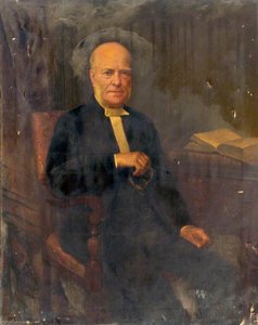 Portrait Of A Seated Elderly Man Holding Glasses — Jonathan Pratt
