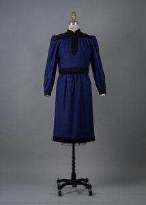 Nina Ricci, Purple And Black Gingham Pattern Wool Dress And Top — Maria Adélaïde Nielli