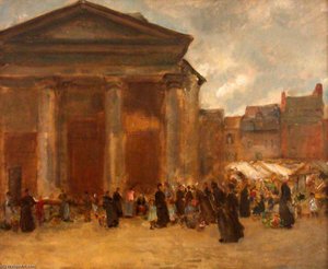 The Cathedral, Honfleur — Ethel Walker