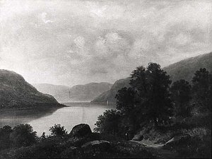 Hudson At Rhinebeck, (painting) — Asher Brown Durand