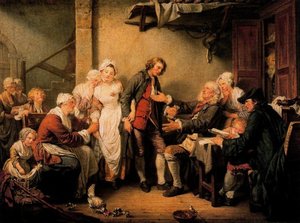The Village Betrothal — Jean-baptiste Greuze