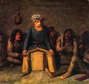 Donald Smith (lord Strathcona) At North West River — William George Richardson Hind