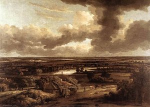 Dutch Landscape Viewed From The Dunes — Philips De Koninck