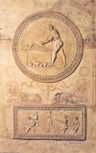Stucco Reliefs In A Pilaster — Giovanni Da Udine