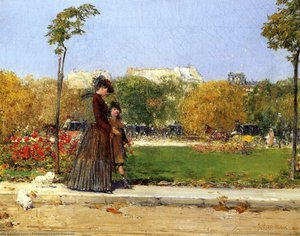 Im Park, Paris — Frederick Childe Hassam