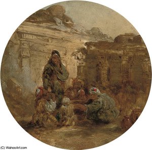 Arabs Amongst The Roman Ruins — Frederick Goodall