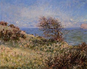 Sur La Falaise De Fécamp — Claude Monet