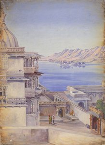 Lago Pichola E Isola Di Jagmandir, Udaipur. 'dic. 1878' — Marianne North