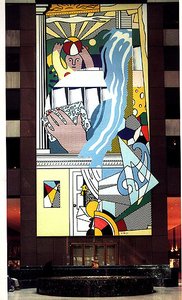 Mural With Blue Brushstroke — Roy Lichtenstein