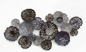 Nordic Metal Wall Sculpture – Abstract Circular Design