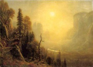 Studio Per Il Sentiero Glacier Point Della Yosemite Valley — Albert Bierstadt