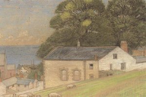 Grazing Sheep, Watchet, Somerset — Joseph Edward Southall