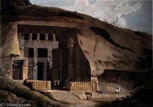 Excavated Temple On Island — Thomas In William Daniell
