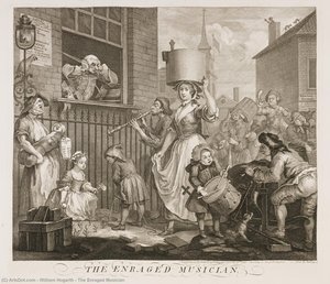 Le Musiqueur Furieux — William Hogarth