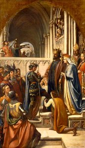 Conferring The Order Of The Garter On Edward The Black Prince — Charles West Cope