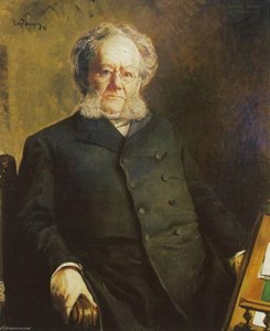 Portrait Of Norwegian Author Henrik Ibsen — Eilif Peterssen
