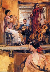 Cafe Chantant La Feria Sun (detail) — Isaac Lazarus Israels