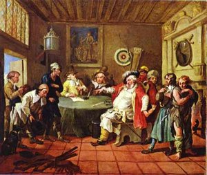 Falstaff Bei Der Untersuchung Seiner Rekruten — William Hogarth