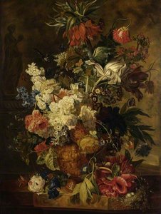 Vase With Flowers (after Jan Van Huysum) — Paul Theodor Van Brussel