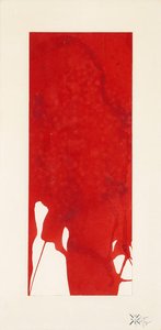Monochrome Red Untitled — Yves Klein