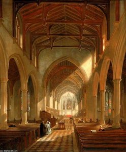 Interior Of St Peter's Church, — John Wilson Carmichael