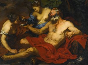 Lot And His Daughters — Giovanni Battista Langetti