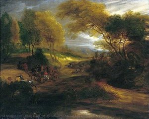 Cavalry Engagement In A Gorge — Adam Frans Van Der Meulen