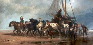 Hauling Up A Fishing Boat, The Netherlands — Richard Beavis
