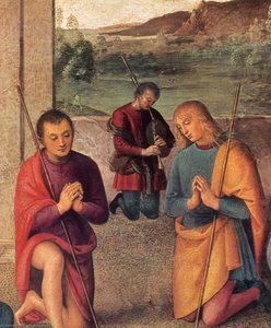 Nativity (detail) — Vannucci Pietro (le Perugin)