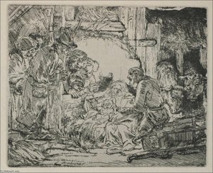 De Nativity — Rembrandt Van Rijn