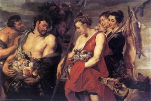 Diana Presentig The Catch To Pan — Peter Paul Rubens