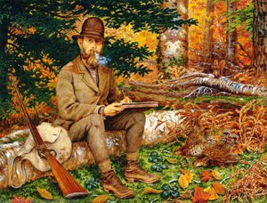 Self Portrait In Hunting Gear — William George Richardson Hind