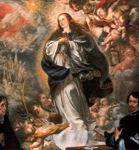 La Inmaculada Concepción Con Dos Donantes — Juan De Valdés Leal