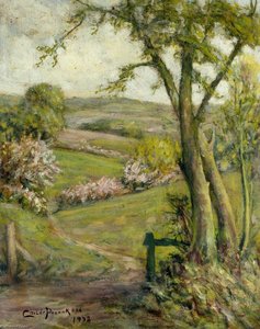 View From The Ridgeway To Totteridge, In Spring — Henry Childe Pocock