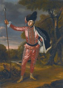 Portrait Of David Garrick (1717 1779) As Tancred, In Tancred And Sigismunda — Thomas Worlidge