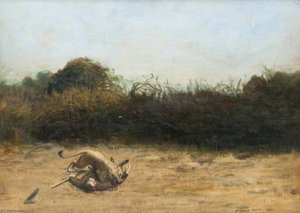 J. P. Inverarity Mauled By A Lioness, Somaliland — George Fiddes Watt